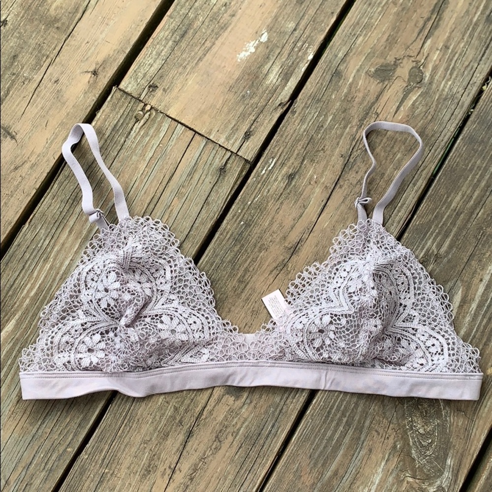 Sheer purple VS bralette
